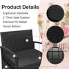 3 Piece Patio Rattan Conversation Chairs Set Outdoor Furniture Black Wicker For Garden Balcony Porch Yard-1