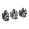 Squirrel Resin Planter Feet, Set of 3 Pot Risers