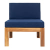 5-Piece Outdoor Sectional Sofa Set Solid Acacia Wood Beige with