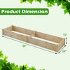 Fir Wood Raised Garden Bed for Patio and Balcony