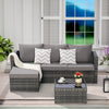 Outdoor Patio Seating Set 2-piece set with Cushions for Patio, Garden