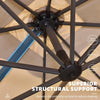 Cantilever Patio Umbrella, 9 x 11.5 ft, 360-Degree Rotation