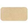 Natural Oak Veneer Dining Table with Ribbed Legs, 68 in