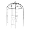 Wrought Iron Garden Arch Gazebo, Black