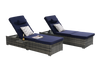 Coastal Rattan Chaise Lounger Set of 2