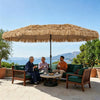 15 x 9 ft Double-Sided Solar LED Patio Umbrella