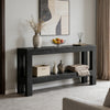 Long Console Table with 2-Tier Shelf
