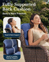 Outdoor Patio Conversation Set with Thick Cushions