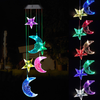 Solar LED Wind Chimes with Moon and Stars