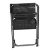 Folding Director Chair with Side Table, Black