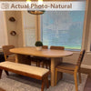 Oval Dining Table Seats Six To Eight Natural Finish Oak