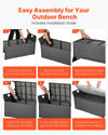 Rattan Storage Bench — 40 Gallon