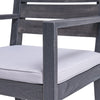 Outdoor Acacia Wood Dining Chair Set of 2 with Water-Resistant