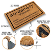 Heavy Duty Natural Coir Welcome Doormat For Front Porch Entryway