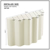 Wavy Fiberglass Console Table, 47-Inch Beige