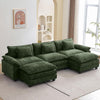 Cloud Modular Sectional Sofa, 120" — Emerald Chenille