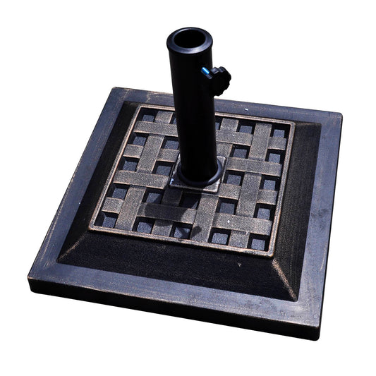 Heavy-Duty Square Umbrella Base, 30 lb Bronze Finish