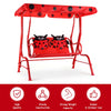 Kids Canopy Porch Swing Bench, Seats 2