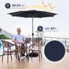 9 Ft Lyon Outdoor Patio Umbrella in Dark Blue