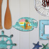 Fish Coastal Door Decor - Handcrafted Wood Wall Hanger