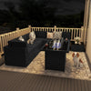 8-Piece Patio Conversation Set with 44-Inch Propane Fire Pit