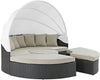 Outdoor Patio Sectional Daybed with Sunbrella Canopy