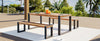 3-Piece Acacia Wood Outdoor Conversation Set for Patio and Garden