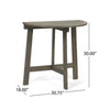 Half-Round Folding Bistro Table