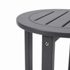 16-Inch HDPE Round Outdoor Side Table for Patio, Porch or Poolside