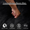 Oversized Bean Bag Loveseat with Pillows, Black