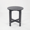 16-Inch HDPE Round Outdoor Side Table for Patio, Porch or Poolside