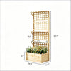 Cedar-Tone Raised Garden Planter with Trellis & Shelves