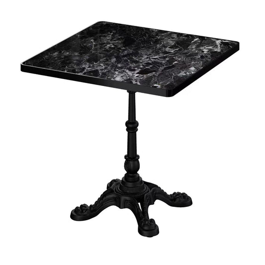 31.5" Square Tulip Outdoor Dining Table, Sintered Stone Top