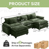 Cloud Modular Sectional Sofa, 120" — Emerald Chenille