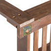 Acacia Wood Porch Swing Bed — Twin Size