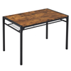 Rustic Brown 4-Piece Dining Set with Table, Bench & 2 Chairs