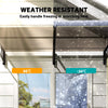 Polycarbonate Door Canopy 40" × 80", Brown