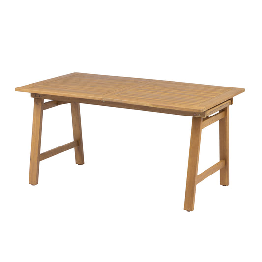 Extendable Acacia Wood Outdoor Dining Table