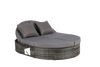 Rattan Round Daybed with Adjustable Backrests