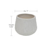 Planter 9.06-Inch Magnesium Oxide LIGHT GREY for Indoor, Outdoor or