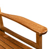 Square Wooden Outdoor Rocking Chair - Natural Finish