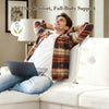 Beige 83" Contemporary Sectional Sofa with Ottoman