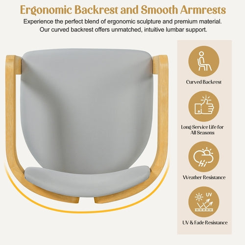 Ergonomic curved backrests