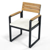 6-Piece Acacia Wood Outdoor Dining Set with Table, Chairs & Bench