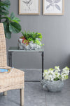 Gray Cement Indoor & Outdoor Planter, 14 × 8 in