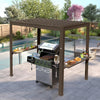 Louvered Grill Pergola with Adjustable Hardtop Roof