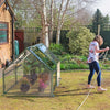 Walk-In Portable Greenhouse with Roll-Up Zipper Door