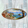 Coastal View Surfboard Wall Art - Handcrafted Wood Coastal Decor