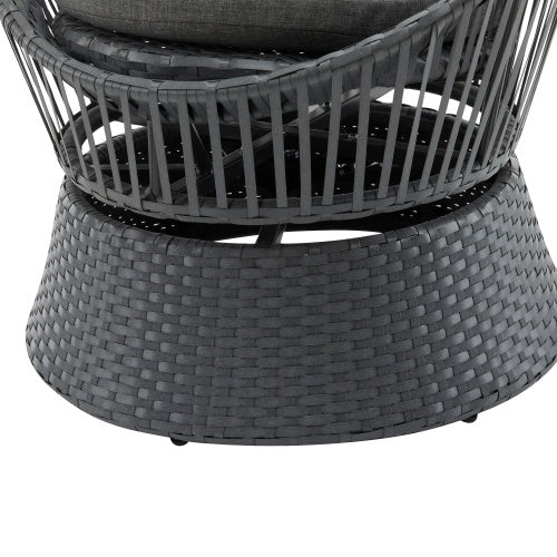 Luna Round Wicker Lounge Chair