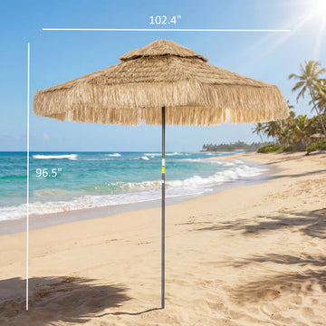 8.5 Ft Hula Thatched Tiki Patio Umbrella